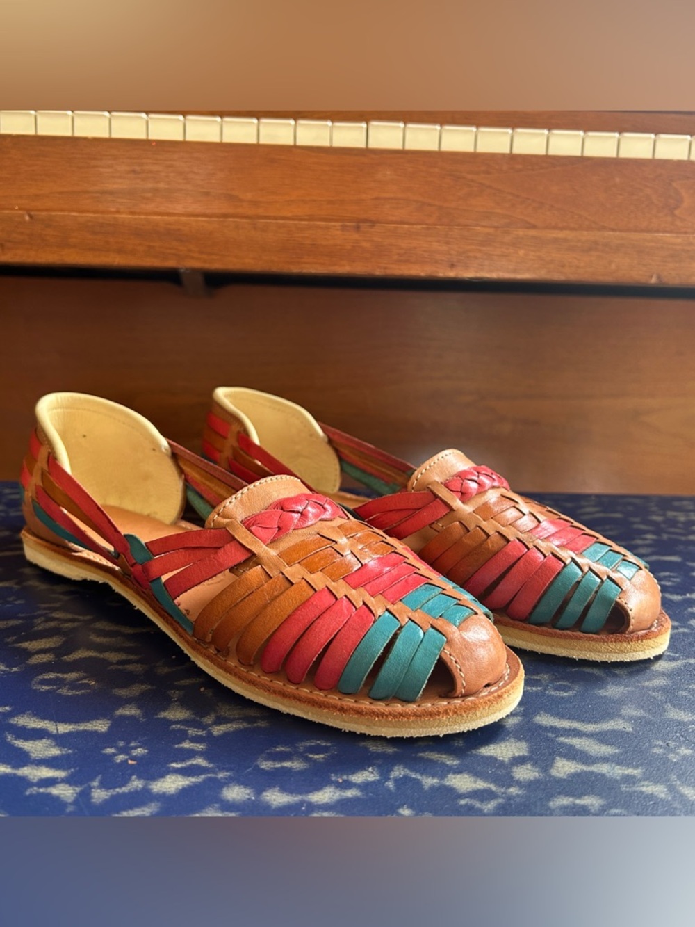 Redhawk Leather Co Pink Leather Huaraches Sandals Size 9